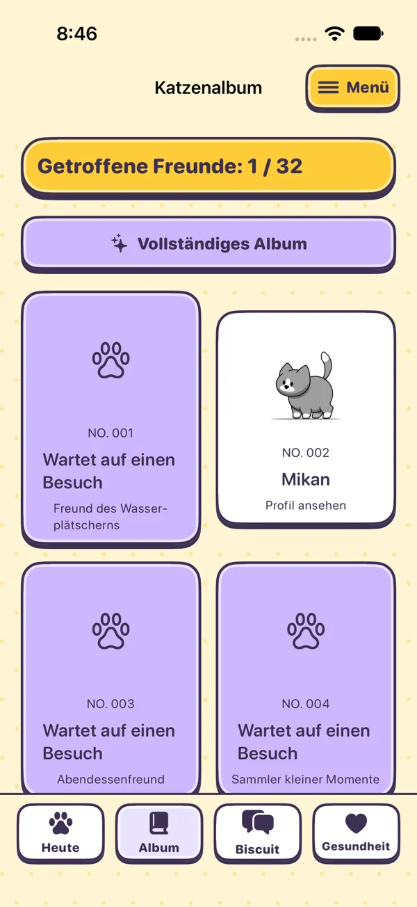 Die Katzensammlung in KittyYard