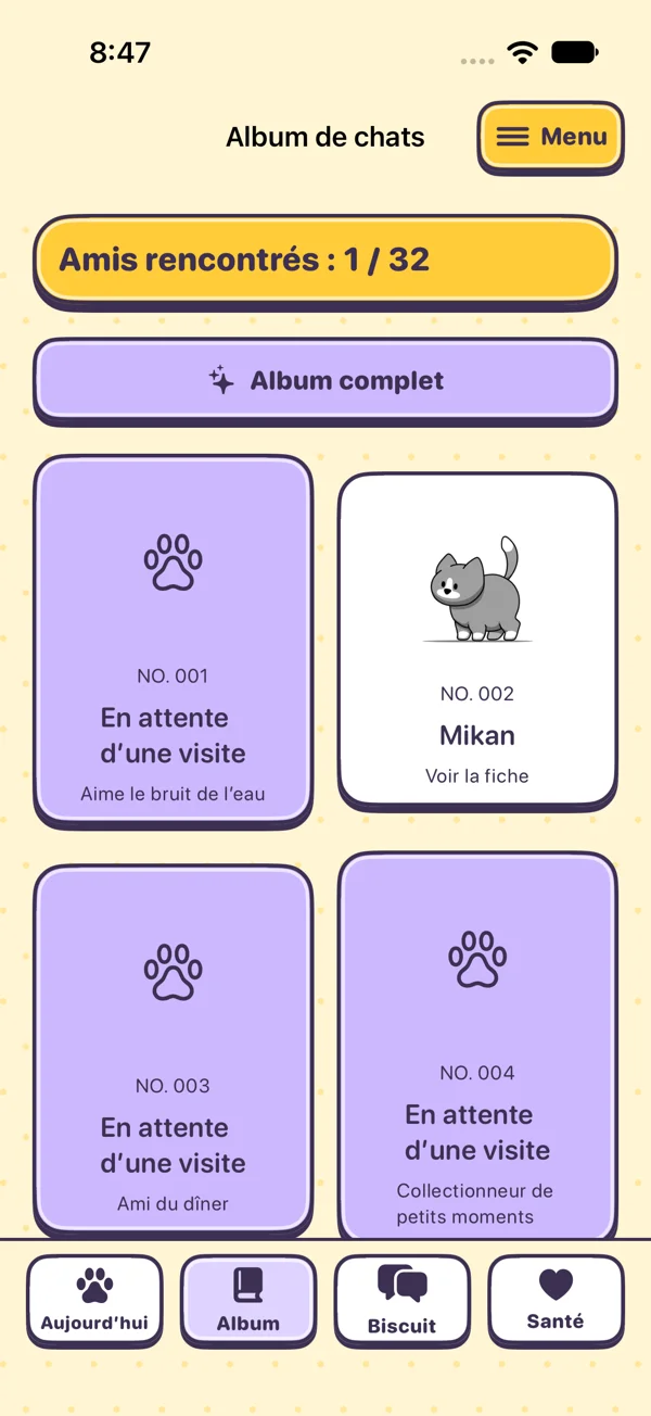 La collection de chats de KittyYard